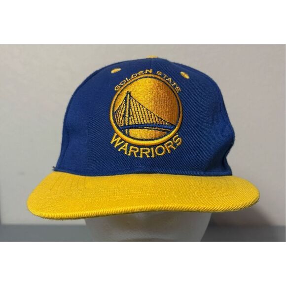 Golden State Warriors Hat Cap NBA Basketball Mitchell & Ness Snapback Blue - Picture 2 of 7